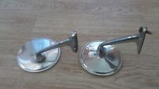 2x Chrom Außen Spiegel rund Oldtimer Youngtimer diverse Opel guter Zustand!