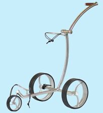 AVALON Golf Trolley *Edelstahl poliert * Räder silber *