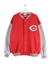 Majestic 90s Vintage Cincinnati Reds College Sweatjacke Rot XL Herren