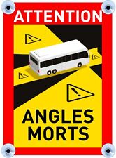 Toter Winkel Schild Frankreich angles morts METALLSCHILD Saugnapf Wohnmobil