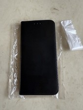 iPhone S23 Flip Case Handy Leder Cover Schwarz Neu