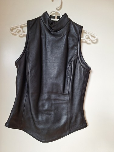 Ledertop 34 schwarz - ledertop,,