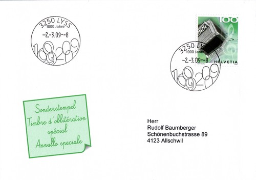 Schweiz brief sst - sst, lyss