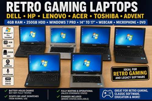 Retro gaming laptops dell - gaming,