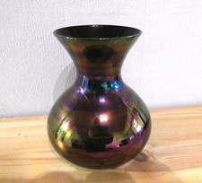Hyalithglas Schwarzglas Vase