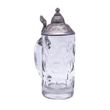 Vintage Glass Beer Mug with