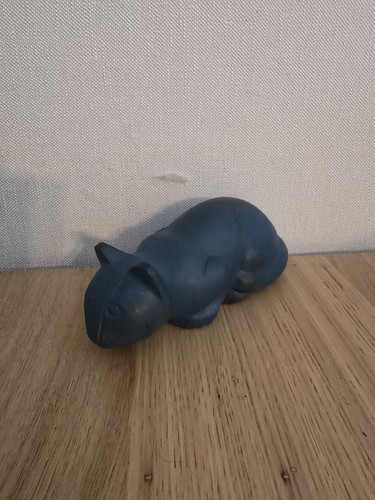 Design skulptur katze liegend - skulptur,