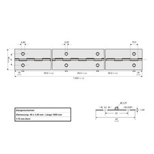 SOTECH Stangenscharnier 1000