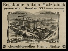 Alte Werbung 1903 Breslauer