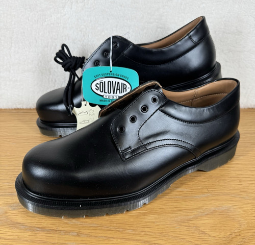 Solovair schwarze leder - schwarze,