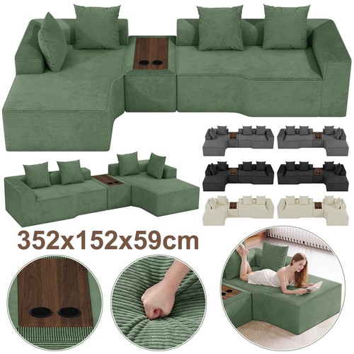Ecksofa mit couchtisch 320cm - ecksofa,