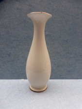 28275. Schöne Vase    creme mit Goldrand   Bavaria    23,5 cm