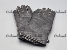 GRAUE LEDERHANDSCHUHE – GEFÜTTERT – HOCHWERTIGE VERARBEITUNG - ART BUNDESWEHR WH
