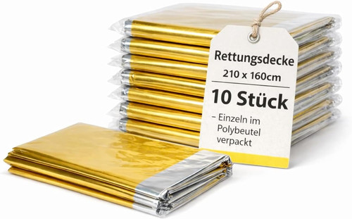 Stück rettungsdecke gold - 10,