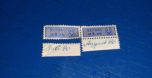 Original ddr asv briefmarke - original,