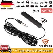 Auto Radio Antenne AM FM Scheibenantenne SUV LKW Klebeantenne 12V PKW KFZ Stereo