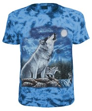 T-Shirt Wolf Heulende Wölfe