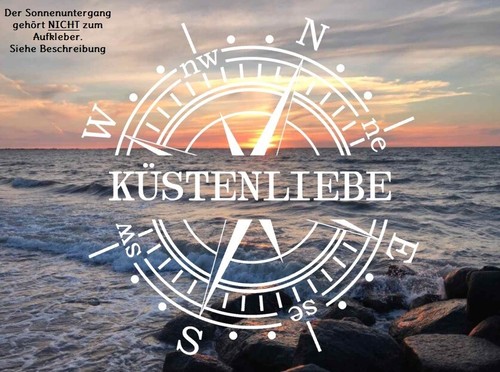 Aufkleber küstenliebe - aufkleber,