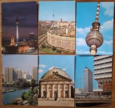 Berlin - 6 Karten aus DDR-Zeiten, Aufnahmen im Hochformat, von 1973 bis 1982