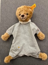 Steiff Schlaf Gut Bär Schnuffeltuch Schmusetuch Baby Teddy Plüsch neuwertig