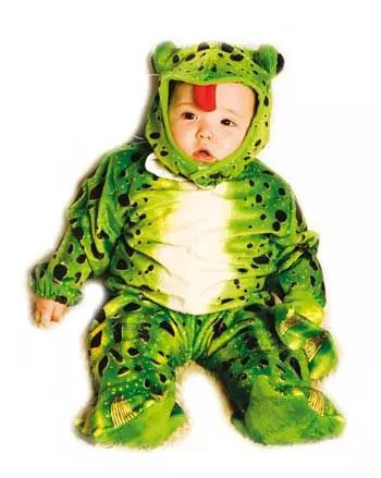 Grüner frosch babykostüm - frosch,