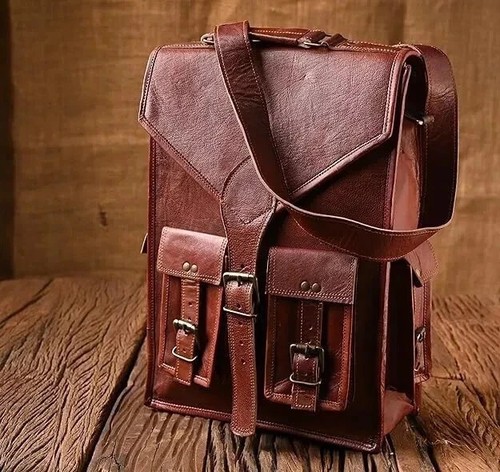 Leder ziege rucksack tasche - leder,