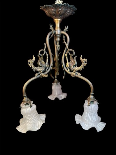 Antike deckenlampe bronze - antike,