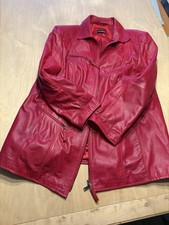 Rote Lederjacke „Samoon“