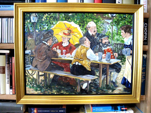 Biergarten szene - "biergarten, szene"