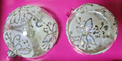 Dekorative glaskugel 2er set - glaskugel,