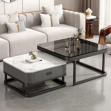 2-in-1 Satz Couchtisch Set mit