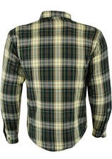 Kevlar Motorradhemd / Hemdjacke Braun-Beige Gr. 2-3XL mit Protektoren – neuwert