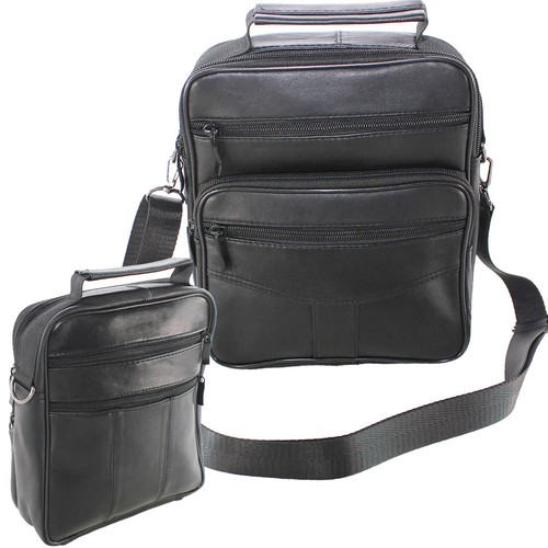 Echt leder messenger - leder,