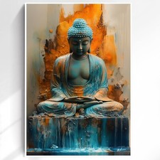 Leinwand Bilder Buddha Kunst Wanddeko Wandbilder XXL Wohnzimmer 6350A