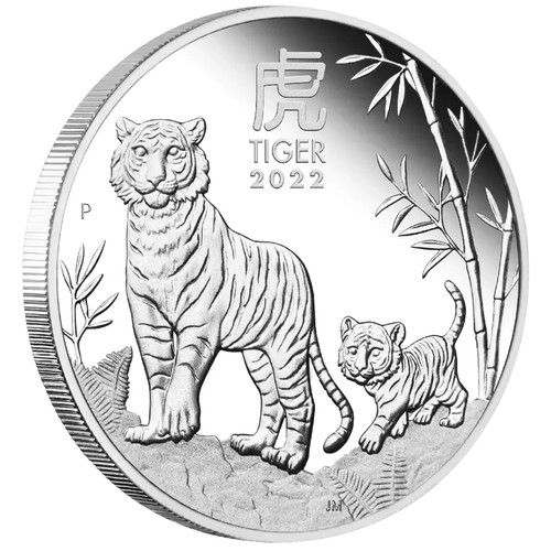 Silbermünze jahr des tigers - des,