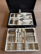 Besteckset 12 Personen vollständig Mit Koffer
