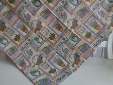 Tischdecke Landhaus LAVENDEL Kräuter Herbs Provence Natur 85x85 