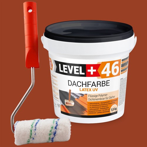 Dachfarbe ziegelrot 5kg - ziegelrot, 1,5kg