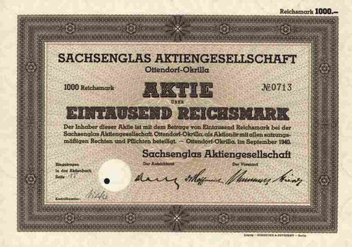 Sachsenglas 1940 ottendorf - 1940,