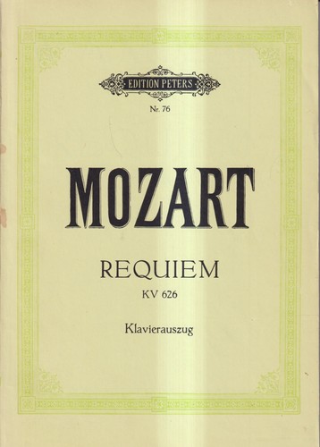 Noten mozart requiem - requiem,, kv