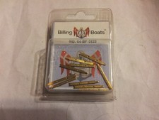Relingstützen flach 23mm 10 Stück aus Messing Billing Boats Krick BF0628