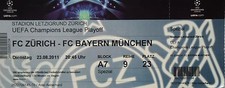 TICKET UEFA CL 2011/12 FC