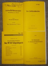 4x Dienstvorschrift Feldfernschreiber, Fernschreiber T36Lo, WT40 & Geheimzusatz