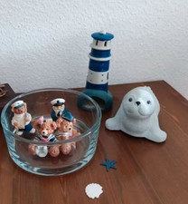Deko Seehund Leuchtturm Glasschale Seemann Bären Hochzeit