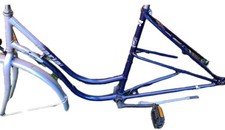 Damenrad  28" Stahl Rahmen Blau Silber