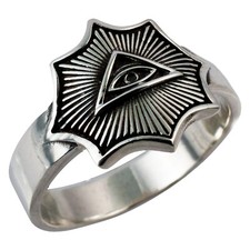 Silberring Allsehendes Auge