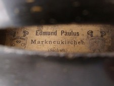 Alte Geige E. PAULUS MARKNEUKIRCHEN - Old violin