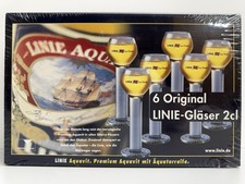 Linie Aquavit 6 Gläser 2cl NEU OVP