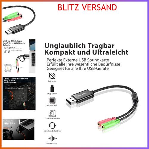 Dukabel usb externe soundkarte - externe,