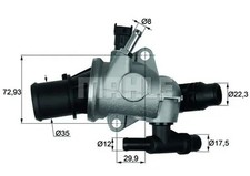 Thermostat TI 152 88 MAHLE